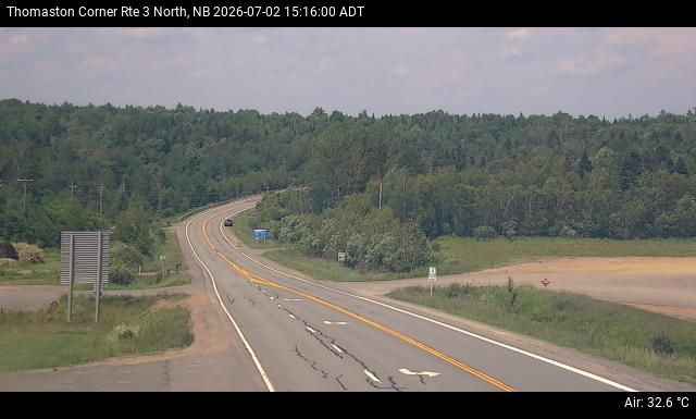 Web Cam image of Thomaston Corner (NB Highway 3)