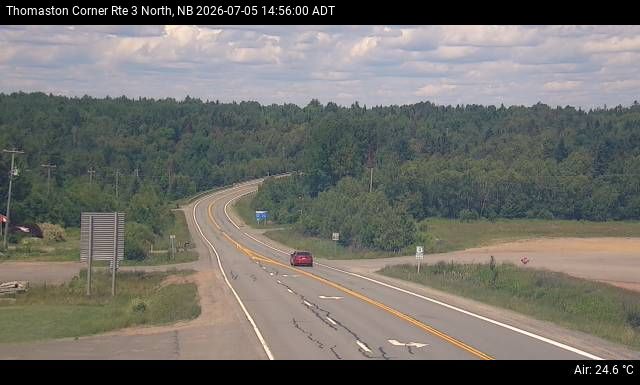 Web Cam image of Thomaston Corner (NB Highway 3)