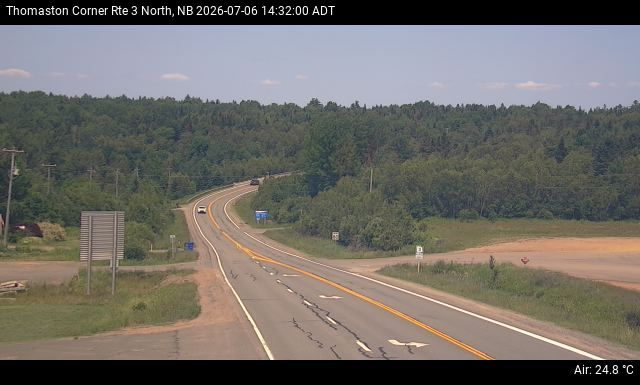 Web Cam image of Thomaston Corner (NB Highway 3)