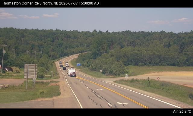 Web Cam image of Thomaston Corner (NB Highway 3)