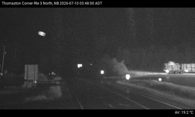 Web Cam image of Thomaston Corner (NB Highway 3)
