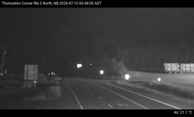 Web Cam image of Thomaston Corner (NB Highway 3)