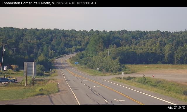 Web Cam image of Thomaston Corner (NB Highway 3)
