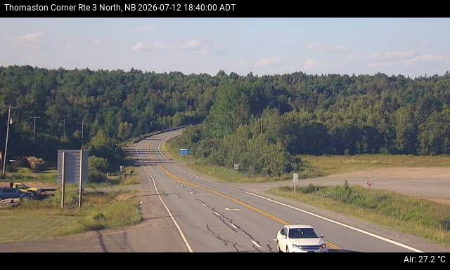 Web Cam image of Thomaston Corner (NB Highway 3)