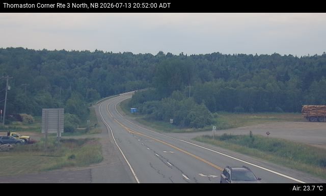 Web Cam image of Thomaston Corner (NB Highway 3)
