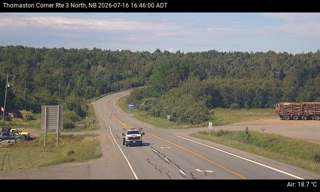 Web Cam image of Thomaston Corner (NB Highway 3)