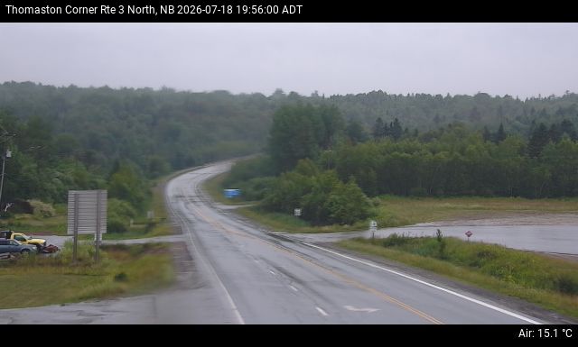 Web Cam image of Thomaston Corner (NB Highway 3)