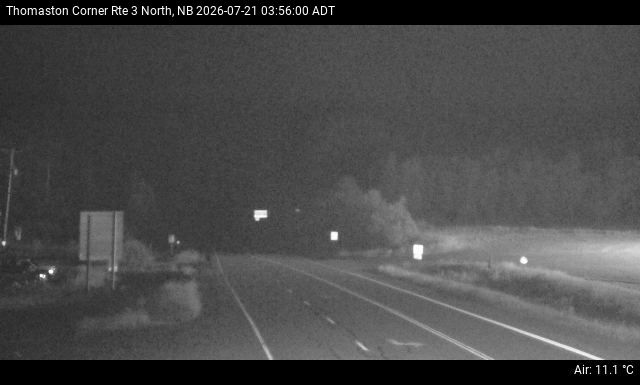 Web Cam image of Thomaston Corner (NB Highway 3)