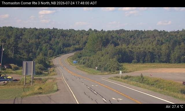 Web Cam image of Thomaston Corner (NB Highway 3)