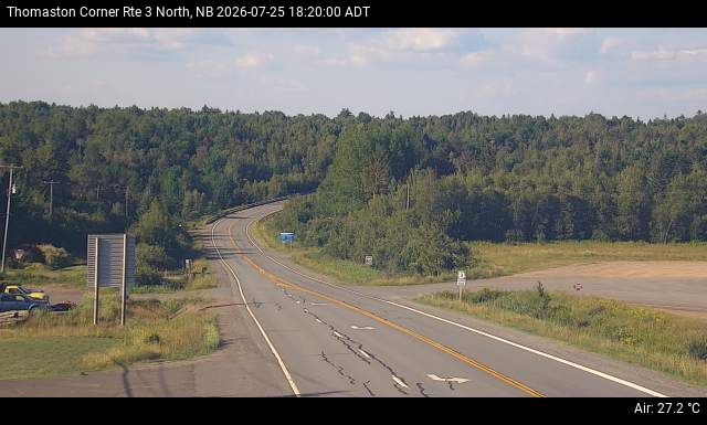 Web Cam image of Thomaston Corner (NB Highway 3)