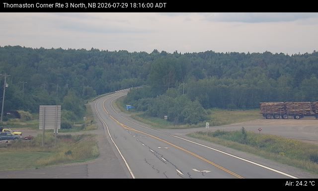 Web Cam image of Thomaston Corner (NB Highway 3)