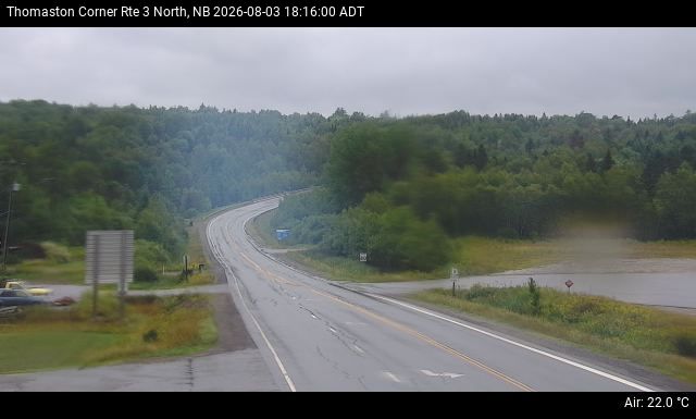 Web Cam image of Thomaston Corner (NB Highway 3)