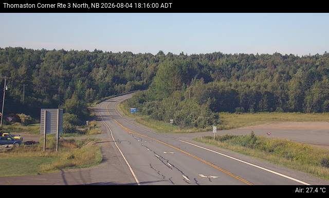 Web Cam image of Thomaston Corner (NB Highway 3)