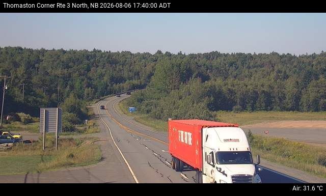 Web Cam image of Thomaston Corner (NB Highway 3)