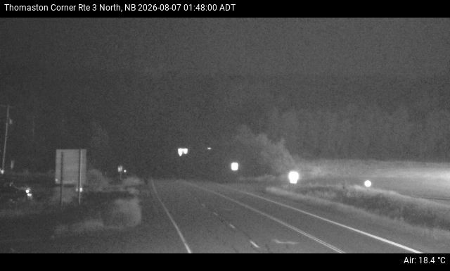 Web Cam image of Thomaston Corner (NB Highway 3)