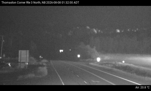 Web Cam image of Thomaston Corner (NB Highway 3)