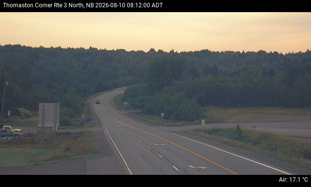 Web Cam image of Thomaston Corner (NB Highway 3)