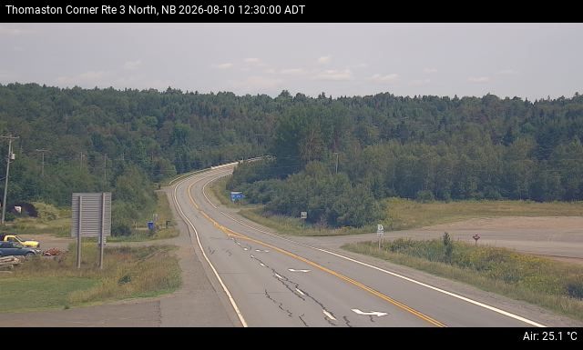 Web Cam image of Thomaston Corner (NB Highway 3)