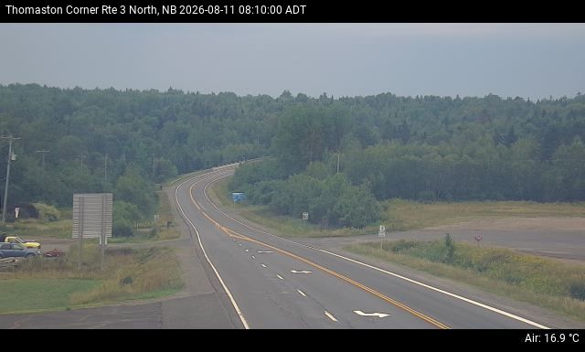 Web Cam image of Thomaston Corner (NB Highway 3)