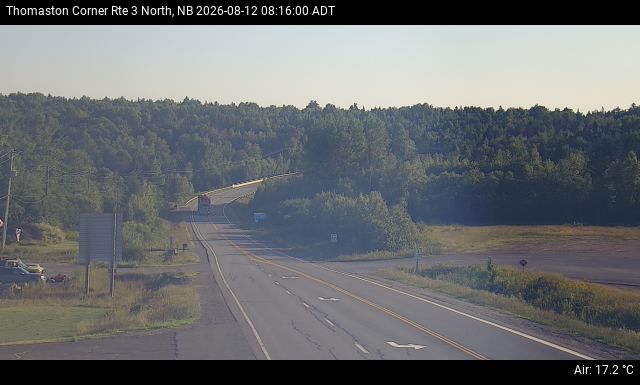 Web Cam image of Thomaston Corner (NB Highway 3)