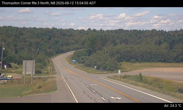 Web Cam image of Thomaston Corner (NB Highway 3)
