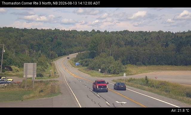 Web Cam image of Thomaston Corner (NB Highway 3)