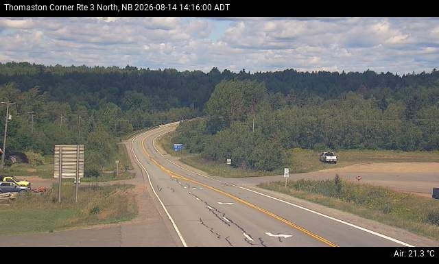 Web Cam image of Thomaston Corner (NB Highway 3)