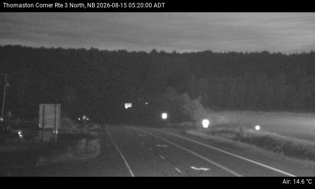 Web Cam image of Thomaston Corner (NB Highway 3)