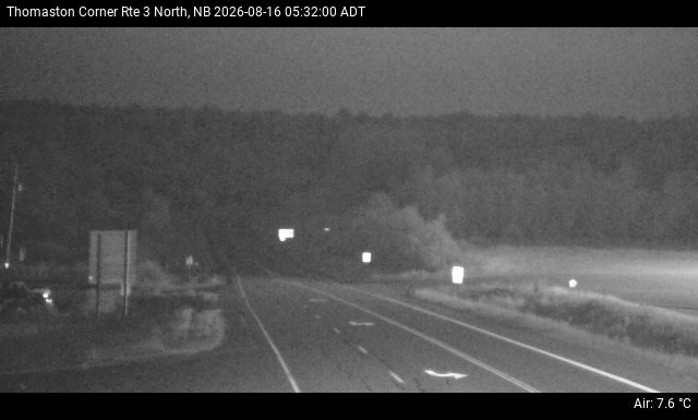 Web Cam image of Thomaston Corner (NB Highway 3)
