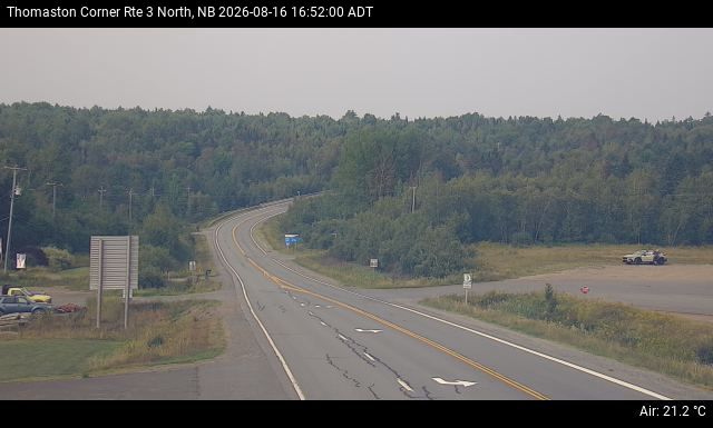 Web Cam image of Thomaston Corner (NB Highway 3)