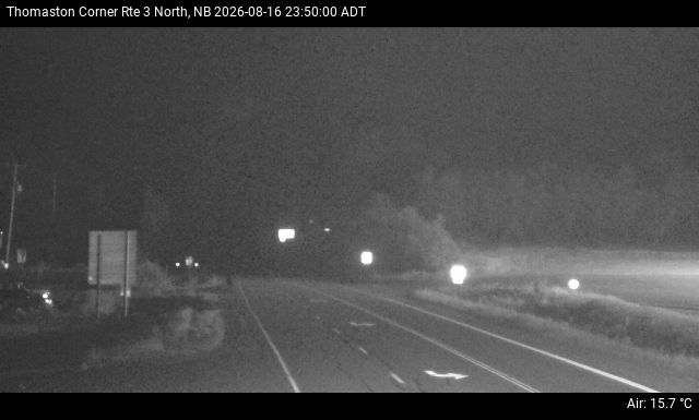 Web Cam image of Thomaston Corner (NB Highway 3)