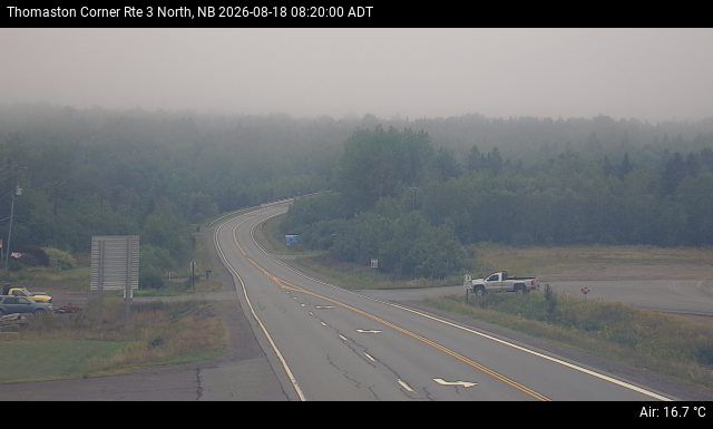 Web Cam image of Thomaston Corner (NB Highway 3)