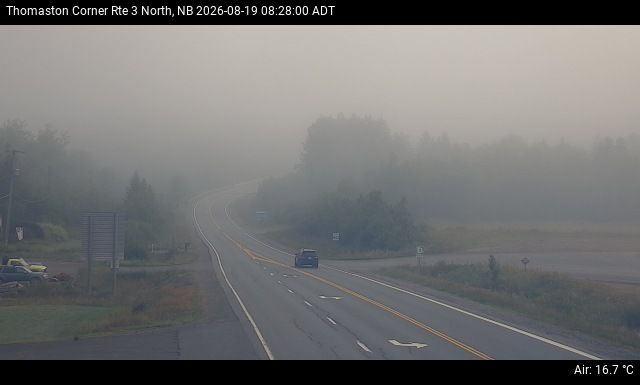 Web Cam image of Thomaston Corner (NB Highway 3)