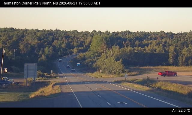 Web Cam image of Thomaston Corner (NB Highway 3)