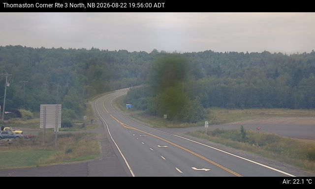 Web Cam image of Thomaston Corner (NB Highway 3)