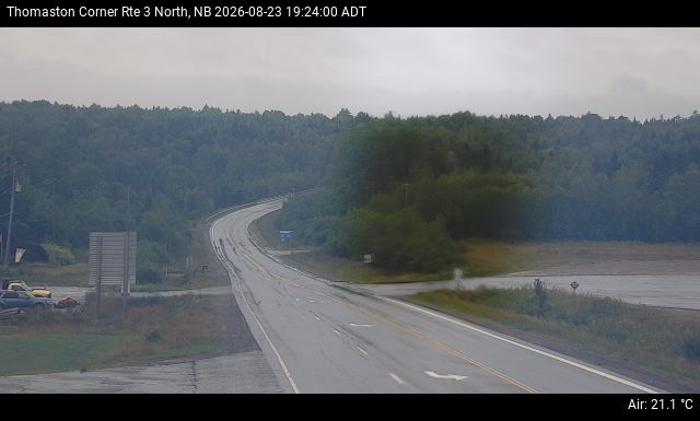 Web Cam image of Thomaston Corner (NB Highway 3)