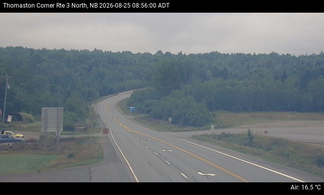 Web Cam image of Thomaston Corner (NB Highway 3)