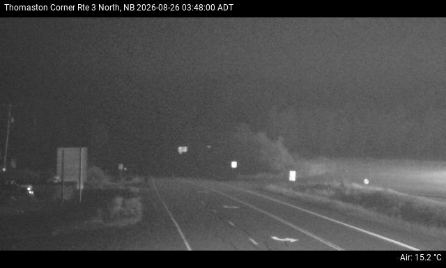 Web Cam image of Thomaston Corner (NB Highway 3)