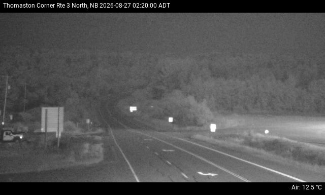 Web Cam image of Thomaston Corner (NB Highway 3)