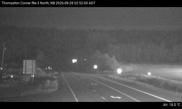 Web Cam image of Thomaston Corner (NB Highway 3)