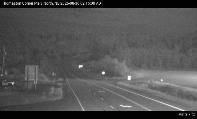 Web Cam image of Thomaston Corner (NB Highway 3)