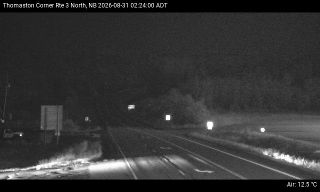 Web Cam image of Thomaston Corner (NB Highway 3)