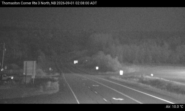 Web Cam image of Thomaston Corner (NB Highway 3)
