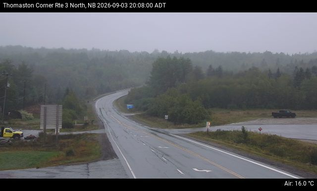 Web Cam image of Thomaston Corner (NB Highway 3)