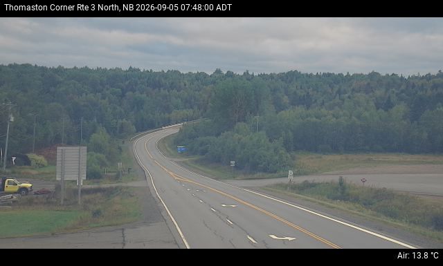 Web Cam image of Thomaston Corner (NB Highway 3)