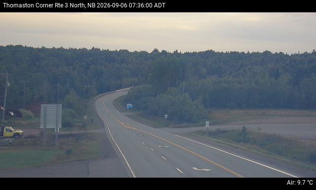 Web Cam image of Thomaston Corner (NB Highway 3)