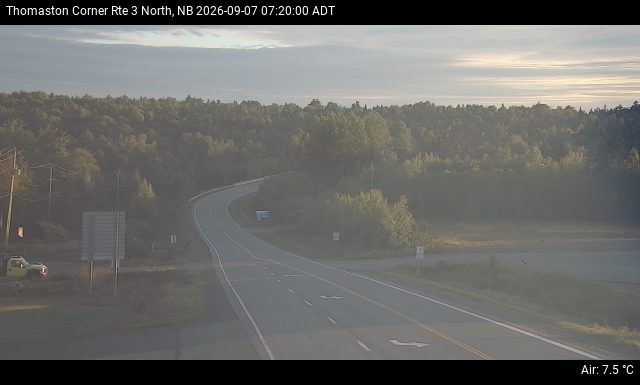 Web Cam image of Thomaston Corner (NB Highway 3)