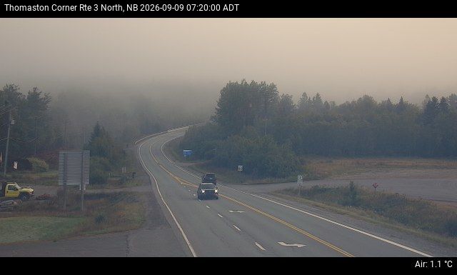 Web Cam image of Thomaston Corner (NB Highway 3)