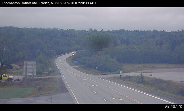 Web Cam image of Thomaston Corner (NB Highway 3)