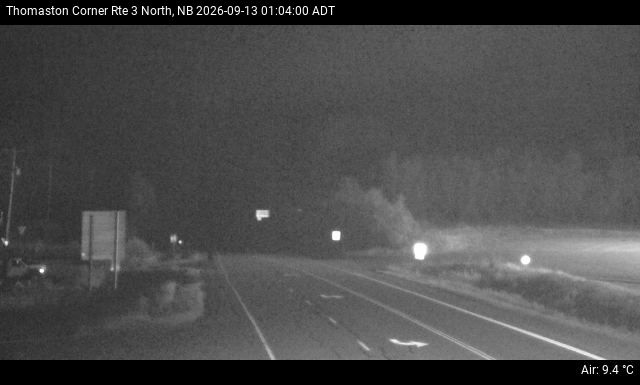 Web Cam image of Thomaston Corner (NB Highway 3)